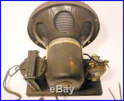Vintage EARLY UTAH 8 & 1/2 FIELD COIL DYNAMIC SPEAKER Model A-101