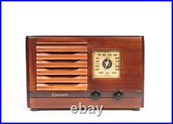 Vintage Emerson AX-217 Little Miracle Wood Radio In Ingraham Cabinet Works Vintage Emerson AX-217 Little Miracle Wood Radio In Ingraham Cabinet Works