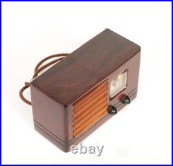 Vintage Emerson AX-217 Little Miracle Wood Radio In Ingraham Cabinet Works Vintage Emerson AX-217 Little Miracle Wood Radio In Ingraham Cabinet Works