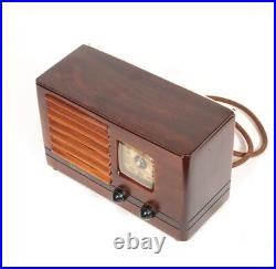 Vintage Emerson AX-217 Little Miracle Wood Radio In Ingraham Cabinet Works Vintage Emerson AX-217 Little Miracle Wood Radio In Ingraham Cabinet Works
