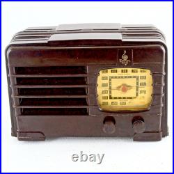 Vintage Emerson Bakelite Tube Radio DW-330B Deco -Very Nice Cabinet PARTS/REPAIR