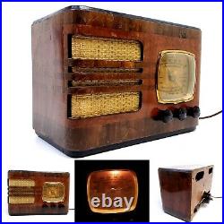 Vintage Emerson Ingraham AM/SW Tube Radio AM-131 1930's Tabletop Works