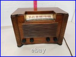 Vintage Emerson Model 422 Wood Tube Radio Working Art Deco AM Tabletop Vintage Emerson Model 422 Wood Tube Radio Working Art Deco AM Tabletop