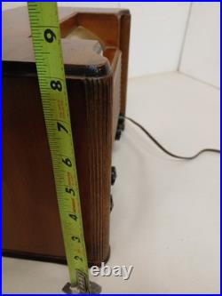 Vintage Emerson Model 422 Wood Tube Radio Working Art Deco AM Tabletop
