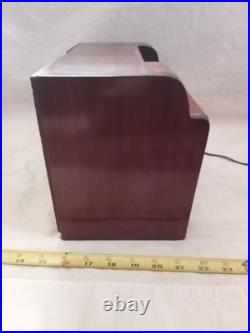 Vintage Emerson Model 550 wood Tube Radio, USA, restored working, art deco