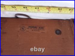 Vintage Emerson Model 550 wood Tube Radio, USA, restored working, art deco