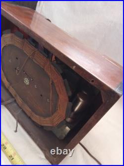 Vintage Emerson Model 550 wood Tube Radio, USA, restored working, art deco