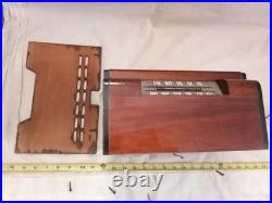 Vintage Emerson Model 550 wood Tube Radio, USA, restored working, art deco