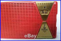 Vintage Emerson Model 849 AM Transistor Radio (1955) HISTORIC