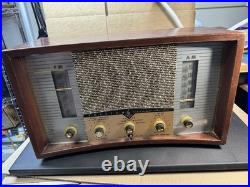 Vintage Emerson Model 908 Tube Radio AM/FM Phono Tested & Working