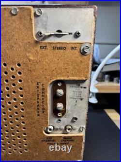 Vintage Emerson Model 908 Tube Radio AM/FM Phono Tested & Working