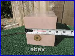 Vintage Emerson Pink Bakelite Tube Radio 560373-R MCM 811-B