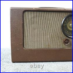 Vintage Emerson Portable Tube Radio Model 523 AM 1940's Brown NOT Working