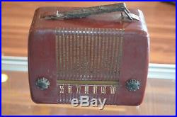 Vintage Emerson Tube Radio Red