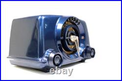 Vintage Excellent Original Blue Crosley MID Century Modern Antique Clock Radio