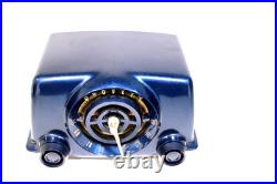 Vintage Excellent Original Blue Crosley MID Century Modern Antique Clock Radio