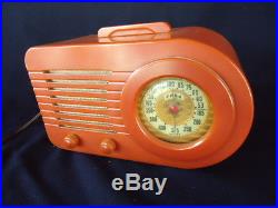 Vintage FADA 1000 Bullet catalin radio, butterscotch working & pretty clean