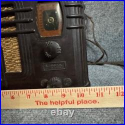 Vintage FADA Radio Model Art Deco Bakelite Tube Radio Brown