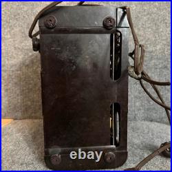 Vintage FADA Radio Model Art Deco Bakelite Tube Radio Brown