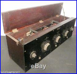 Vintage FREED EISEMANN NR-5 RADIO 5 early tubes BAKELITE FRONT clean inside
