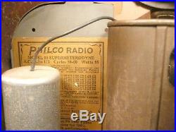 Vintage Fabulous PHILCO 90 CATHEDRAL RADIO Rebuilt, Recapped & SOUNDING A++
