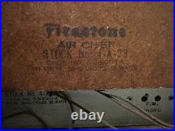 Vintage Firestone Air Chief 4-A-23 Tube Radio table top Restore