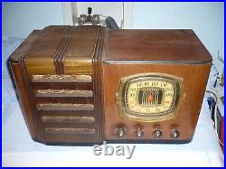 Vintage Firestone air chief AM/SW Tube Radio S7398-3 (1941) works free shipping