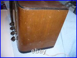 Vintage Firestone air chief AM/SW Tube Radio S7398-3 (1941) works free shipping