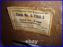 Vintage Firestone air chief AM/SW Tube Radio S7398-3 (1941) works free shipping
