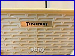 Vintage Firestone table top am tube radio MCM