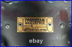 Vintage Freshman Tube Radio Wooden Case Drop-Down Front 5-Tube
