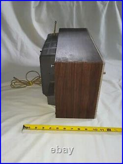 Vintage GE General Electric Vacuum Tube TV with clock, & radio, model m181ywd
