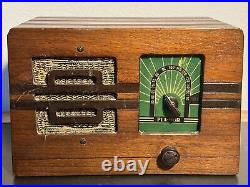 Vintage GE PLA-MOR Tube Radio in Wood Case