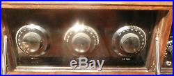 Vintage GILFILLIAN BROTHERS RADIO with 5 GLOBE TUBES Untested / Great Cabinet