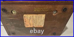 Vintage Ge General Electric Short Wave Am Radio Model-221 Wood Table Tube Radio