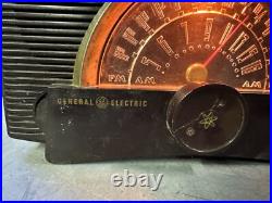 Vintage General Electric 408 AM/FM Bakelite Case Atomic Era Tube Radio Works Vintage General Electric 408 AM/FM Bakelite Case Atomic Era Tube Radio Works