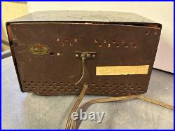Vintage General Electric 408 AM/FM Bakelite Case Atomic Era Tube Radio Works Vintage General Electric 408 AM/FM Bakelite Case Atomic Era Tube Radio Works