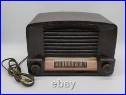 Vintage General Electric Bakelite Tube Radio Model 114 Circa 1948 WORKING 12X8