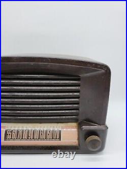 Vintage General Electric Bakelite Tube Radio Model 114 Circa 1948 WORKING 12X8