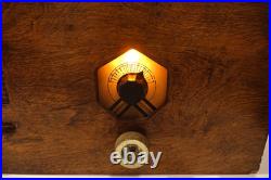 Vintage General Electric Company A-44X Tube Radio Art Deco WWII Style Powers On