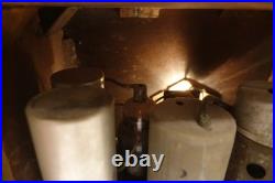 Vintage General Electric Company A-44X Tube Radio Art Deco WWII Style Powers On