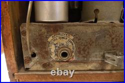 Vintage General Electric Company A-44X Tube Radio Art Deco WWII Style Powers On