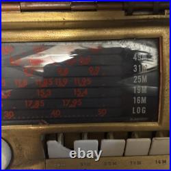 Vintage General Electric GE Model 260 Portable Tube Radio NEEDS WORK (PARTS)
