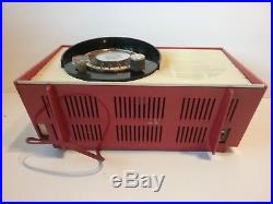 Vintage General Electric GE Tube Radio Mid Century 1950s 60s Red Galaxy