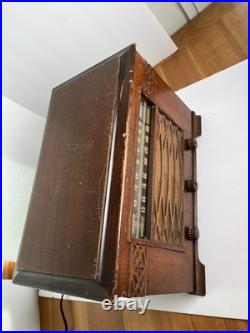 Vintage General Electric J-62 1941 wood tube table radio As Is Untested