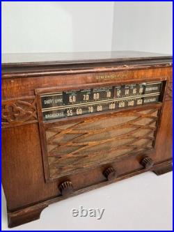 Vintage General Electric J-62 1941 wood tube table radio As Is Untested