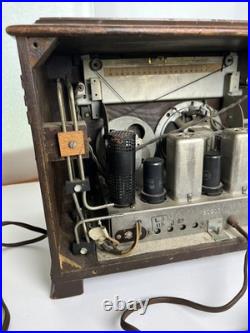 Vintage General Electric J-62 1941 wood tube table radio As Is Untested