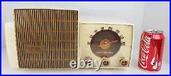 Vintage General Electric Model 432 Musaphonic White Art Deco Tube Radio Repair