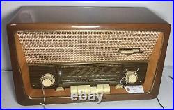 Vintage German EMUD Rekord Senior 60 Tube Tabletop Radio AM-FM-SW FreshOverhaul
