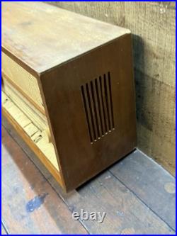 Vintage German Grundig 2268 U Tube radio No Power Cable Parts Decor Repairs